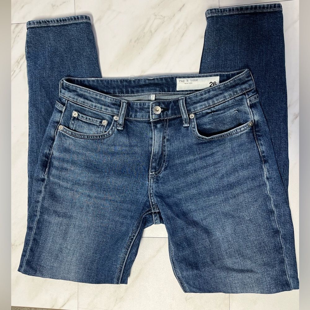 Rag & Bone Dre Low Rise Slim Boyfriend Denim Jean size 26 - Picture 2 of 9
